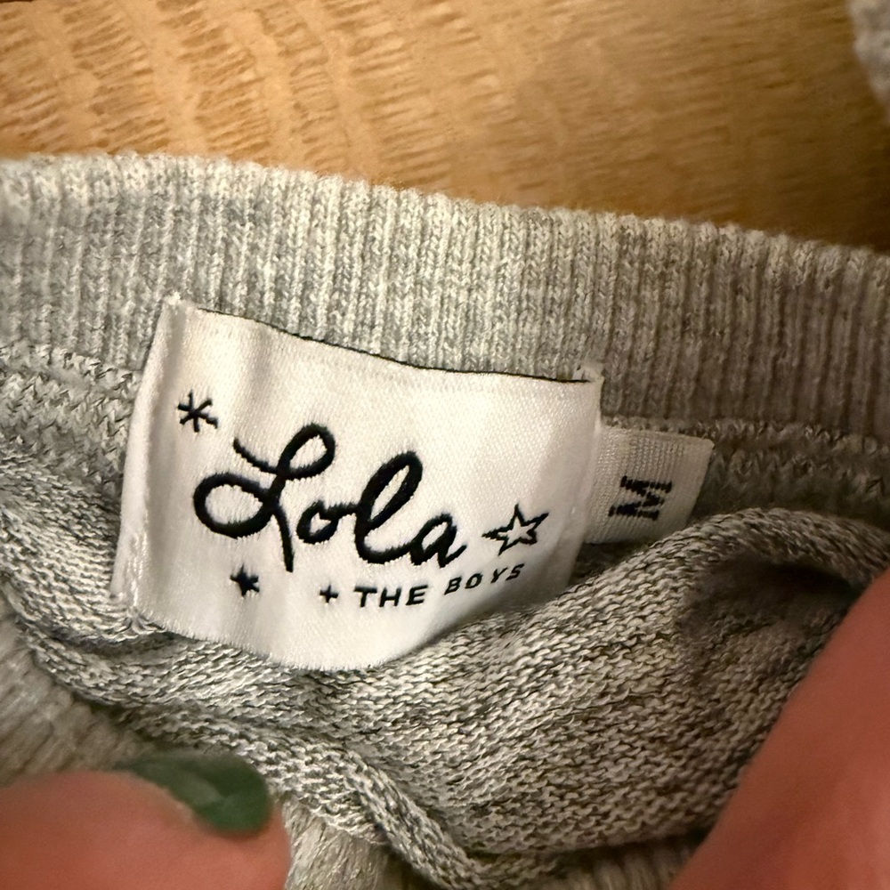 Lola and the Boys Colorful sequin rainbow Striped grey Women's tracksuit medium - Picture 5 of 5